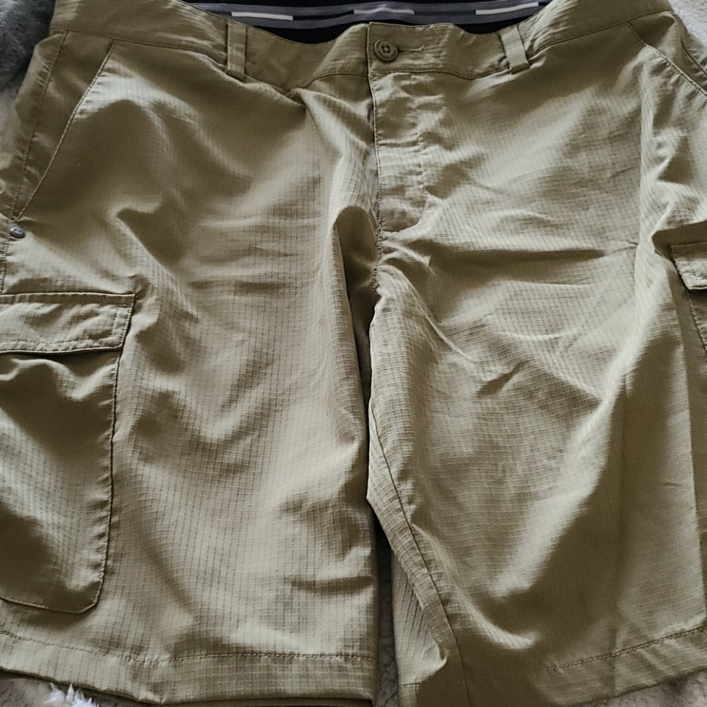 Under Armour lightweight cargo shorts.